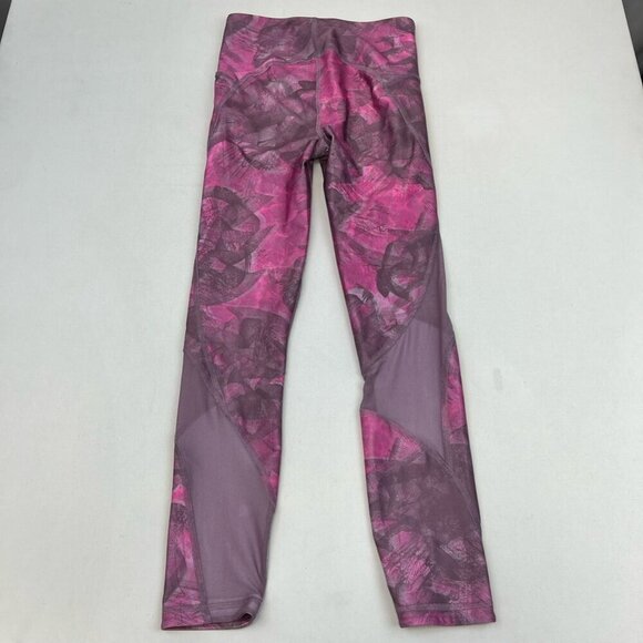 Under Armour Womens Leggings Pants Pink/Multi Compression Heatgear Stretch XS - Picture 2 of 10